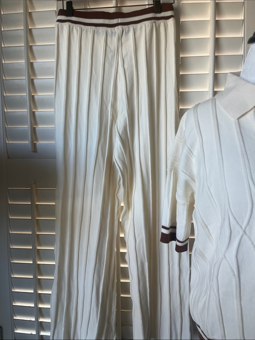COMMENSE  2-Piece Set | Sweater Top & Wide-Leg Pants | Size M | BNWT - Picture 7 of 9